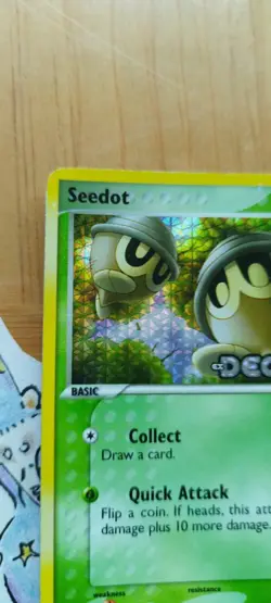 Seedot 71/107 2005 EX Deoxys Reverse Holo Common Stamped Pokemon Card MP - Image 4