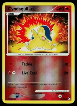 Pokemon Card - Cyndaquil Mysterious Treasures 79/123 Common Reverse Holo - Image 1