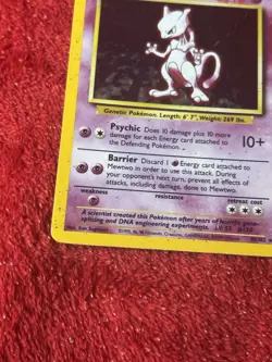 Mewtwo 010/102 Base Set Holo Wotc Pokemon Card Played - Image 4