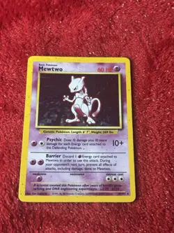 Mewtwo 010/102 Base Set Holo Wotc Pokemon Card Played - Image 5