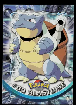 Pokemon Card - Blastoise Topps TV Animation Edition 09 Black Logo - Image 1