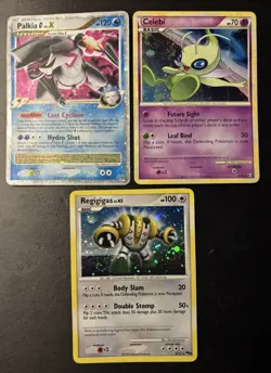 Pokemon Palkia G LV.X Celebi Regigigas Holo Card Lot Platinum Era LP - Image 1