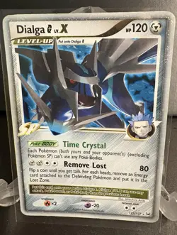 2009 Pokemon TCG Trading Card Game Platinum #122/127 Dialga G LV. X Holo LP - Image 1