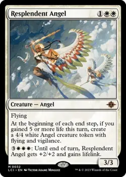 Resplendent Angel -Foil Light Play MTG The Lost Caverns of Ixalan - Image 1