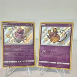 17 Card Shiny Lot Pokemon TCG Shining Fates Vault Raboot Rillaboom Dedenne - Image 3