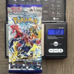 Heavy 8.58g Pokemon Sealed Raging Surf Japanese Booster Pack US Seller In Hand - Image 1
