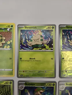 Lot of 9 Shroomish Breloom Various Pokemon Collection Reverse Holo Rare - Image 3