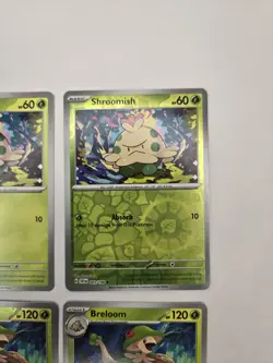 Lot of 9 Shroomish Breloom Various Pokemon Collection Reverse Holo Rare - Image 4