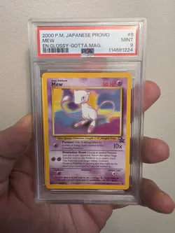 Mew 2000 P.M. Japanese Promo Glossy Gotta Mag. #8 PSA 9 LOW POP Pokemon - Image 3