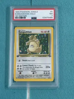1999 Pokemon Kangaskhan Holo 1st Edition #5 PSA 7 - Image 1