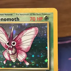 Pokemon TCG Card ~ VENOMOTH ~ 13/64 ~ Jungle Set ~ Unlimited ~ Holo Rare - Image 4