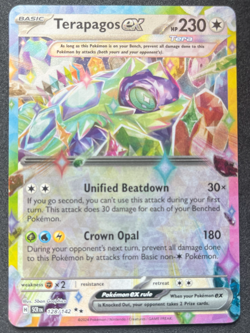 Terapagos ex Pokemon Stellar Crown 128/142 Double Rare NM - Image 1