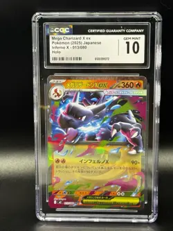 CGC 10 Mega Charizard X ex 013/080 Inferno X m2 Pokemon Card - Image 1