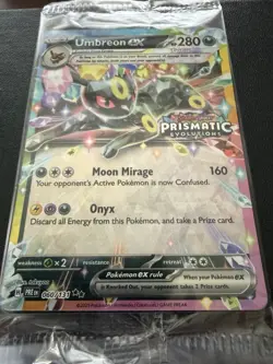 Pokemon TCG Umbreon ex Prismatic Evolutions Stamped Promo Holo 060/131 280 HP - Image 1
