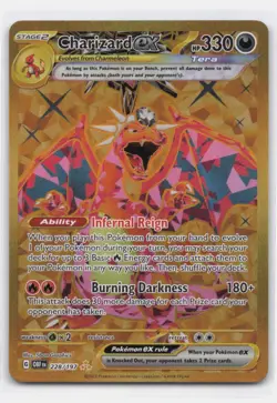 CHARIZARD EX 228/197 HYPER RARE OBSIDIAN FLAMES POKEMON NEAR MINT - Image 2