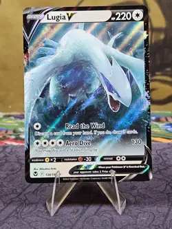 Lugia V 138/195 Silver Tempest Sword & Shield Pokemon TCG Holo NM - Image 1
