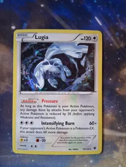 Pokemon TCG Lugia Fates Collide 78/124 Exclusive Cracked Ice Holo - Image 1
