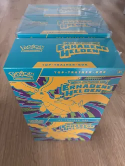 POKEMON Top-Trainer-Box Mega Entwicklung Erhabene Helden DE ETB SEALED CASE - Image 1
