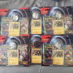 Pokemon TCG Lot Of 6Phantasmal Flames, Mega Evolution 2 Pack Blister, Raikou - Image 4