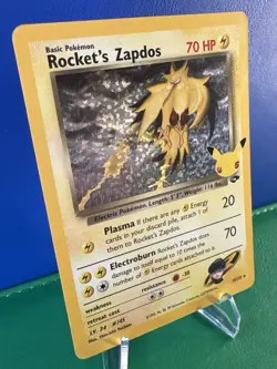 Pokemon TCG Rockets Zapdos 15/132 Celebrations: Classic Collection - Near Mint - Image 2