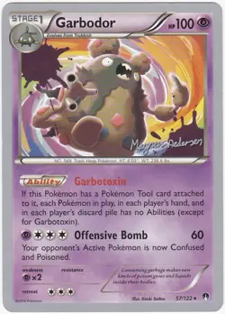 Garbodor, World Championships 2018, Pokemon TCG, 57/122, Magnus Pedersen, LP - Image 1