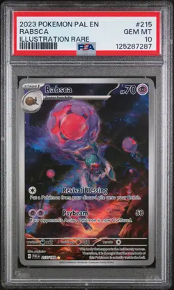 2023 Pokemon Paldea Evolved Rabsca PSA 10 #215 - Image 1