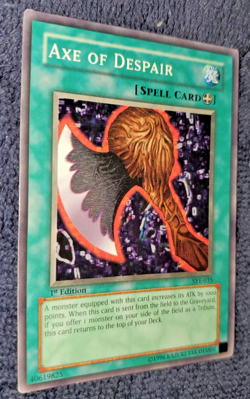 Yu-Gi-Oh! "AXE OF DESPAIR" SYE-035 - Konami Trading Card / YGO First Edition - Image 1