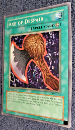 Yu-Gi-Oh! "AXE OF DESPAIR" SYE-035 - Konami Trading Card / YGO First Edition - Image 2