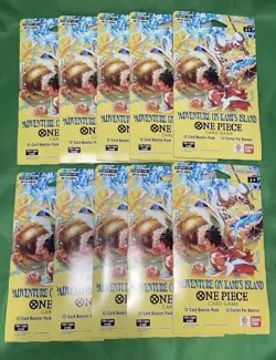 One Piece OP15/EB04 Adventure on KAMI’S Island 10 Booster Packs English Sealed - Image 1