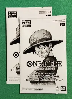 One Piece 3rd Anniversary Treasure Campaign Promo Pack Sealed X 2 Free Shipping - Image 1