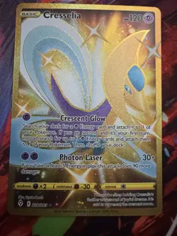 Pokemon Cresselia Secret Rare Full Art Evolving Skies Basic 120 HP 228/203 Holo - Image 1