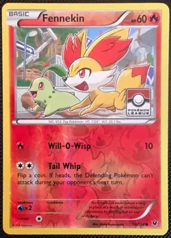 Fennekin - 10/124 - Pokemon League Promo - Reverse Holo - Pokemon TCG - Image 1