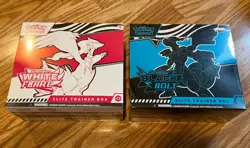 Pokemon White Flare & Black Bolt Elite Trainer Box Set (2) Sealed - Minor Tear - Image 1
