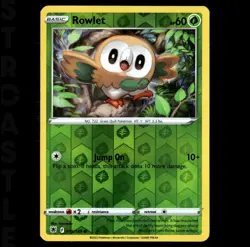 Rowlet 006/072 Shining Fates  - Reverse Holo Common - Pokémon Card TCG - Image 1