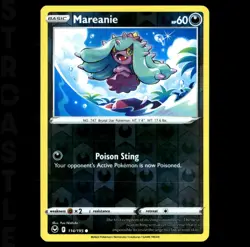 Mareanie (114/215) Silver Tempest- Reverse Holo Common - Pokémon Card TCG - Image 1