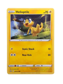 New: 2023 Pokemon TCG Helioptile 049 Crown Zenith Regular Common - Image 1