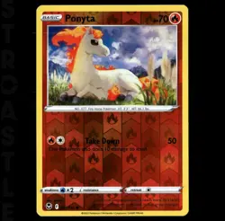 Ponyta 021/195 Sword & Shield Silver Tempest - Reverse Holo - Pokémon Card TCG - Image 1