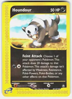 POKEMON HOUNDOUR 87 AQUAPOLIS LP - Image 1