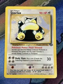Pokemon TCG Jungle Unlimited 27/64: Snorlax (Regular LP) - Image 1