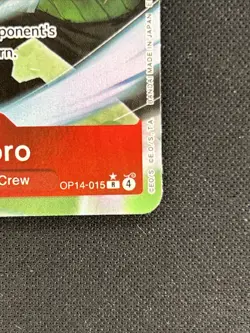 One Piece TCG English OP14-015 Roronoa Zoro Alt Art - Image 2