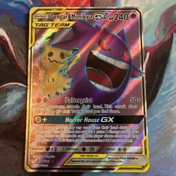 Pokemon 2019 Gengar & Mimikyu GX Team Up Tag Team Ultra Rare Card 164/181 - Image 1