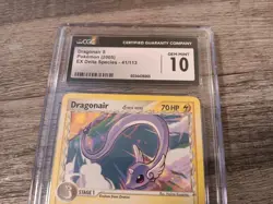 2005 Dragonair Pokemon TCG EX Delta Species 41/113 Non Holo Graded Card CGC 10 - Image 3