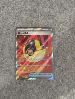 Pokemon TCG Ultra Ball Full Art Trainer-Item Holo Card 264/217 - Image 1