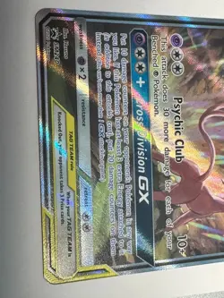 Espeon & Deoxys GX SM240 Sun & Moon Black Star Promo Pokemon Card - Image 2