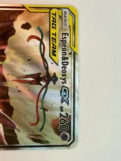 Espeon & Deoxys GX SM240 Sun & Moon Black Star Promo Pokemon Card - Image 4