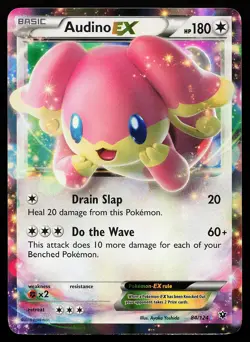 Audino EX 84/124 Holo XY Fates Collide Pokemon Card - Image 1
