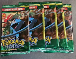 POKEMON POKEDEX EDITION TCG BOOSTER PACKS 5x (35 TOTAL CARDS) - Image 1