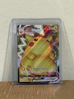 Pokemon Pikachu TCG VMAX Vivid Voltage Holo Ultra Rare Card 044/185 - Image 1
