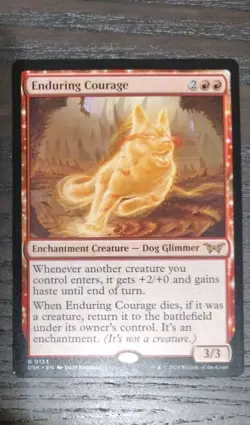 Magic the Gathering-Duskmourn: House of Horror/Enduring Courage #133 Regular - Image 1