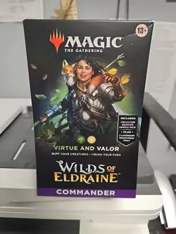 Wilds of Eldraine Commander Deck - Virtue & Valor MTG Brand New Sealed Free Ship - Image 1